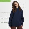 Худи оверсайз унисекс FUSION, темно-синий, размер 3XL/4XL