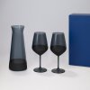 Подарочный набор декантер + 2 бокала для вина Black Edition в синей коробке
