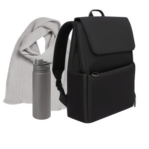 Подарочный набор Marco, серый (шарф, термобутылка, рюкзак) Подарочный набор Marco, серый (шарф, термобутылка, рюкзак)