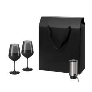 Подарочный набор Black Edition, Dante (2 бокала + аэратор для вина)
