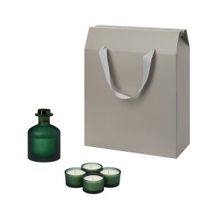 Подарочный набор Sento, Mizu, зеленый (свечи, диффузор) Подарочный набор Sento, Mizu, зеленый (свечи, диффузор)