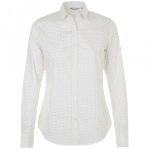 Рубашка женская Becker Women, белая с темно-синим Рубашка женская Becker Women, белая с темно-синим