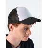 Бейсболка Bubble, черная с белым