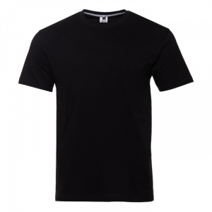 Футболка унисекс без бокового шва STAN хлопок 160, 02, Чёрный Футболка унисекс без бокового шва STAN хлопок 160, 02, Чёрный