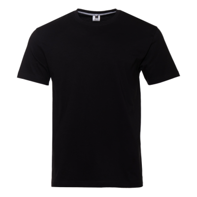 Футболка унисекс без бокового шва STAN хлопок 160, 02, Чёрный