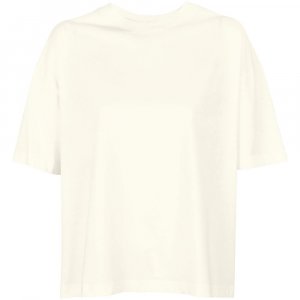 Футболка оверсайз женская Boxy Women, молочно-белая