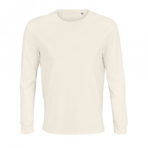 Футболка унисекс с длинным рукавом Pioneer LSL, молочно-белая Футболка унисекс с длинным рукавом Pioneer LSL, молочно-белая