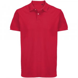 Рубашка поло унисекс Pacific, красная