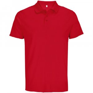 Рубашка поло унисекс Pitcher, красная