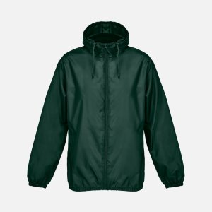Ветровка унисекс Shield, темно-зеленая
