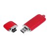 USB 3.0- флешка на 32 Гб классической прямоугольной формы, красный/серебристый