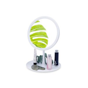 Косметическое зеркало с LED-подсветкой Beautific, белый