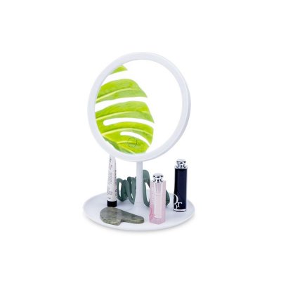 Косметическое зеркало с LED-подсветкой Beautific, белый