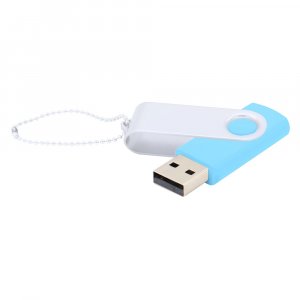 Флешка Designer To Go 2.0 USB 16Gb, голубой/белый