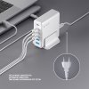 Зарядная станция 4xUSB Type-C, 2xUSB, PD, QC, 160Вт, белый, Deppa