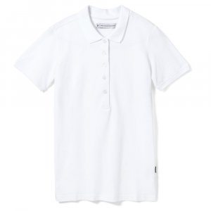 Рубашка поло женская Sunset, белая Рубашка поло женская Sunset, белая