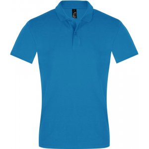 Рубашка поло мужская Perfect Men 180 бирюзовая