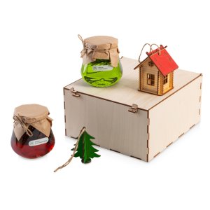 Подарочный набор Decoration Deluxe 2.0 с двумя видами варенья, натуральный Подарочный набор Decoration Deluxe 2.0 с двумя видами варенья, натуральный