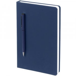Ежедневник Magnet Shall с ручкой, синий Ежедневник Magnet Shall с ручкой, синий