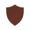 ПАТЧ ЩИТ soft-touch (коричневый ) 6,6 х 5,5 см