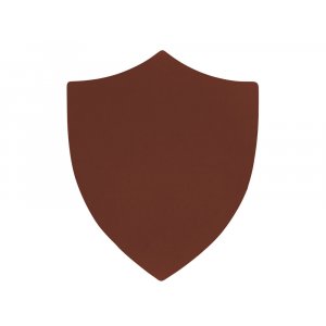 ПАТЧ ЩИТ soft-touch (коричневый ) 6,6 х 5,5 см