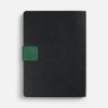 Ежедневник Boom, недатированный, черный с зеленым