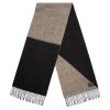 Шарф Charming, черный с бежевым Шарф Charming, черный с бежевым
