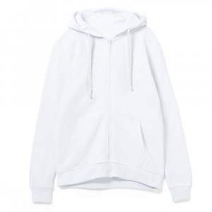 Толстовка на молнии с капюшоном Siverga Heavy 2.0, белая