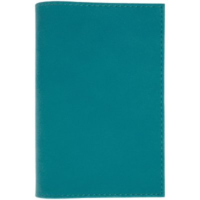 Обложка для паспорта Nubuck, бирюзовая