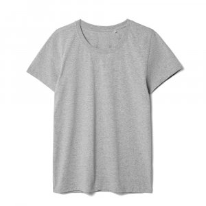 Футболка женская T-bolka Stretch Lady, серый меланж