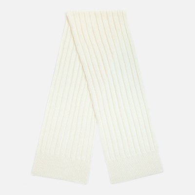 Шарф Bellish, белый (ванильный)