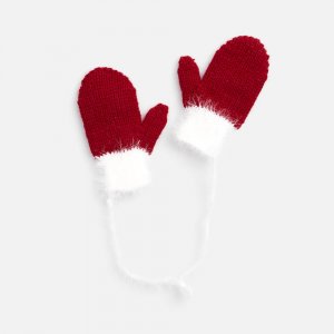 Подвеска на елку «Вьюжка», варежки, красная Подвеска на елку «Вьюжка», варежки, красная