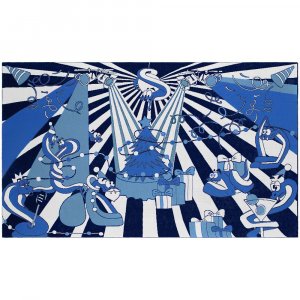 Плед Snake Your Body, синий Плед Snake Your Body, синий