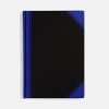 Блокнот Accenti, черный с синим