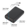 Зарядное устройство "Compact+", 10000 mAh, цвет черный