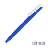 Ручка шариковая "Clive", покрытие soft touch, цвет синий с белым
