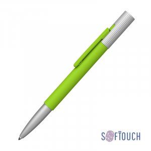 Ручка шариковая "Clas", покрытие soft touch, цвет зеленое яблоко