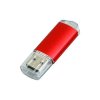 USB 2.0- флешка на 32 Гб с прозрачным колпачком, красный