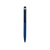 Ручка-стилус пластиковая шариковая Poke, синий/черный