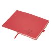 Блокнот A5 Sevilia Color, твердая обложка из крафта, 80 листов, цветной срез и форзац, натуральный/красный