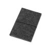 Блокнот из RPET-фетра А5 Felt, гибкая обложка, 80 листов 70 гр/м2 белой бумаги, темно-серый