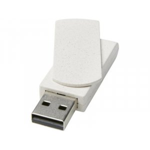 USB 2.0-флешка на 16ГБ «Rotate» из пшеничной соломы, бежевый