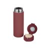Вакуумная термокружка Waterline c кнопкой Guard, 400 мл, тубус, бургунди