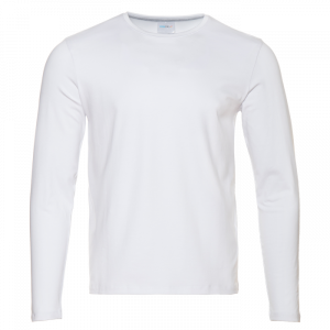 Футболка унисекс с длинным рукавом STAN хлопок/эластан 180, 35 , Белый Футболка унисекс с длинным рукавом STAN хлопок/эластан 180, 35 , Белый