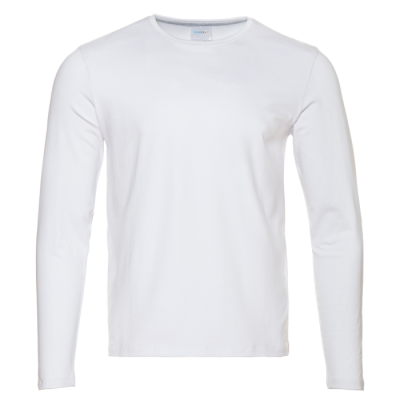 Футболка унисекс с длинным рукавом STAN хлопок/эластан 180, 35 , Белый