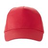 Бейсболка Memphis 5-ти панельная 165 гр, красный