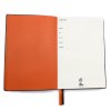 Ежедневник A5 недатированный Efemero в мягком переплёте, черно-оранжевый