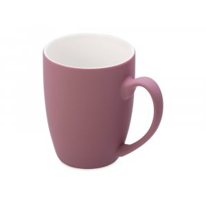 Кружка с покрытием soft-touch Tulip Gum, пыльно-розовый