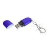 USB 2.0- флешка промо на 16 Гб каплевидной формы, синий