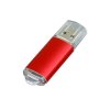 USB 2.0- флешка на 32 Гб с прозрачным колпачком, красный